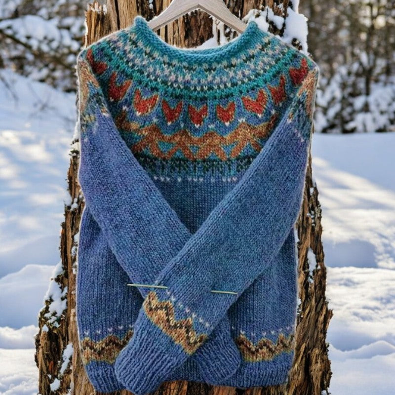 Christine - Vintage Rundhals-Pullover