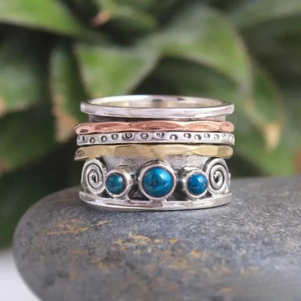 Bohemian Saphir Meditationsring