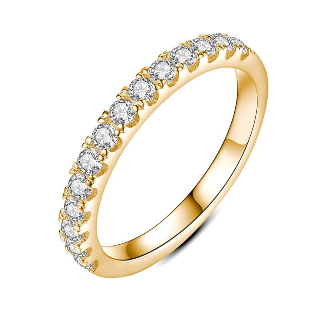 Zariahlene | Diamantknopf-Ring 18k Gold