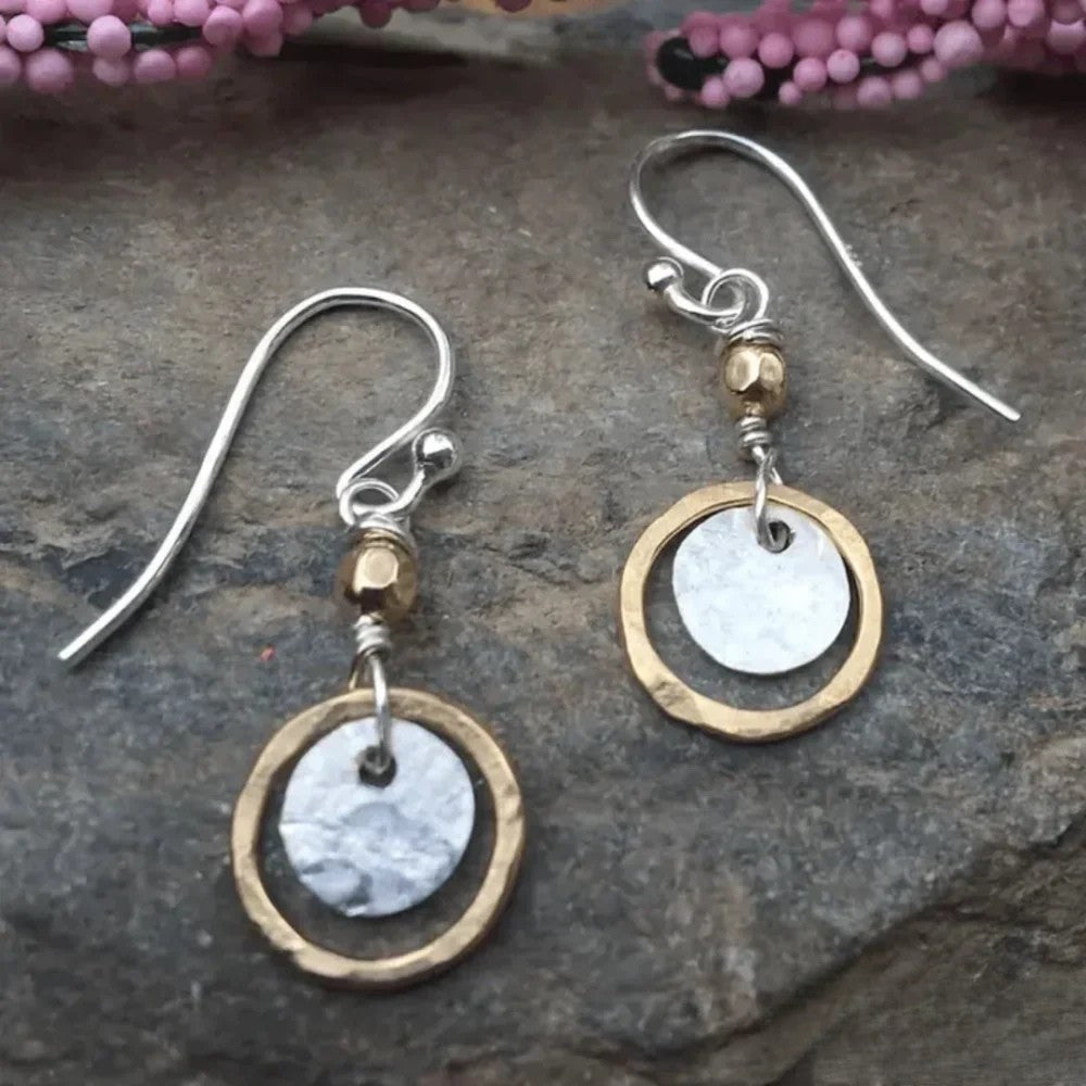Antike Gold- und Silber-Hoop-Ringe