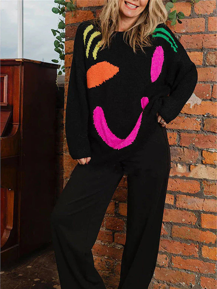 Arabellan | Damen Überdimensionale Strick Pullover | Langarm