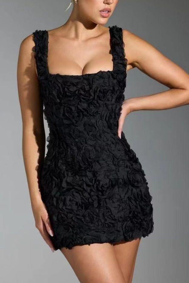 Whitney - Blumenspalte Kleid