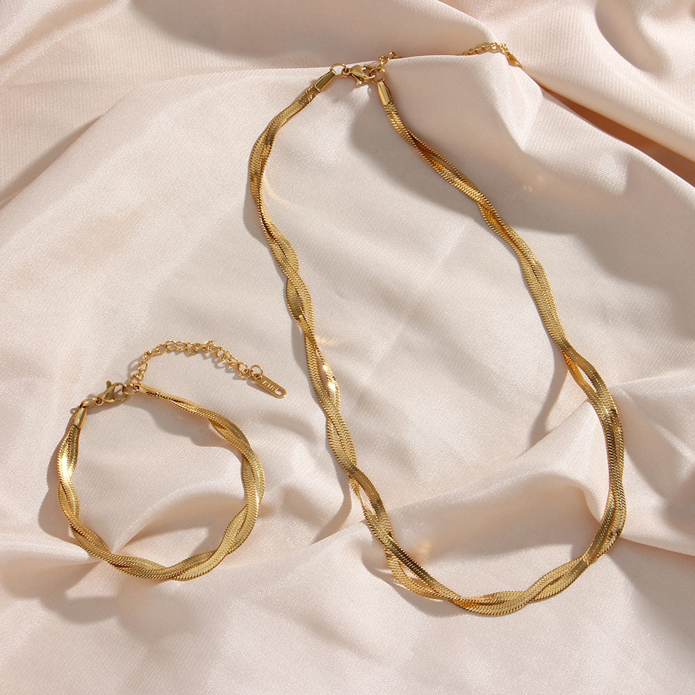 Madiorelle | Gedrehtes Armband 18K Gold