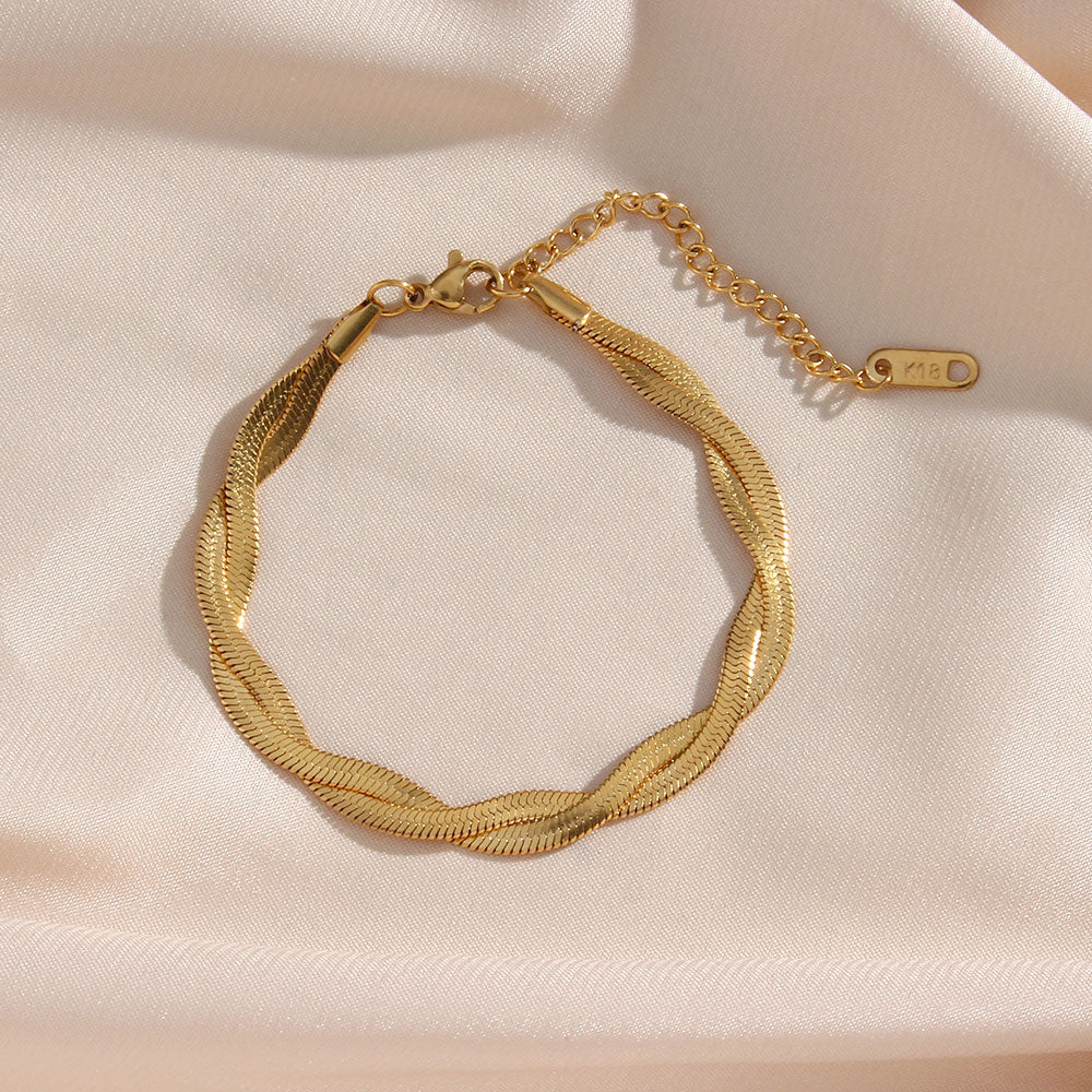 Madiorelle | Gedrehtes Armband 18K Gold