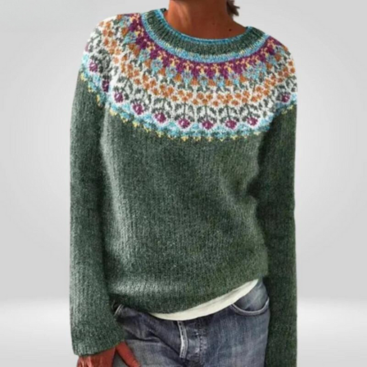 Abriellelim | Damen Rundhalsausschnitt Pullover | Warme