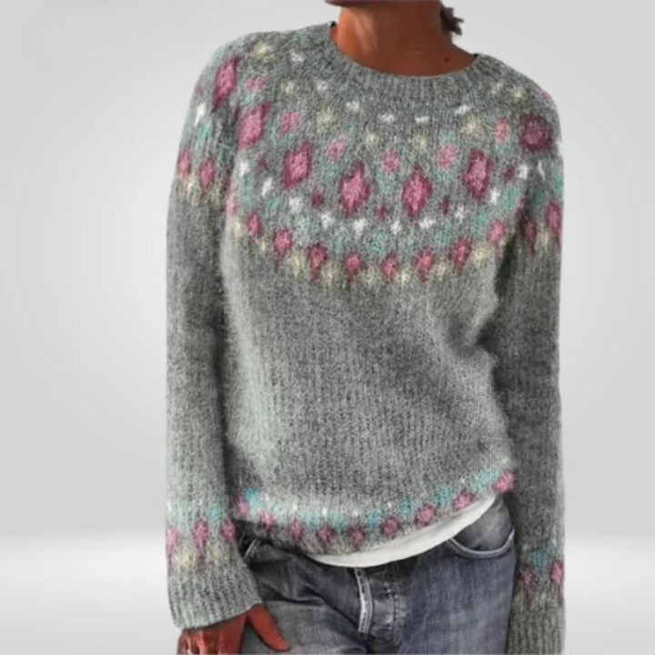 Abriellelim | Damen Rundhalsausschnitt Pullover | Warme