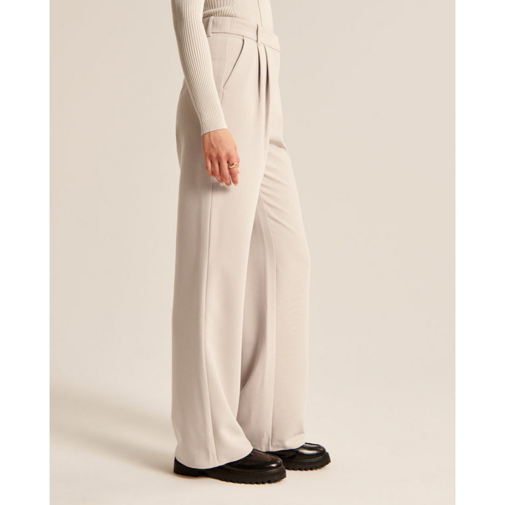 Damen Weite Beine Hosen | Hohe Taille
