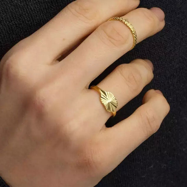 Aurizette | Sonnenstrahlenring 18K Gold