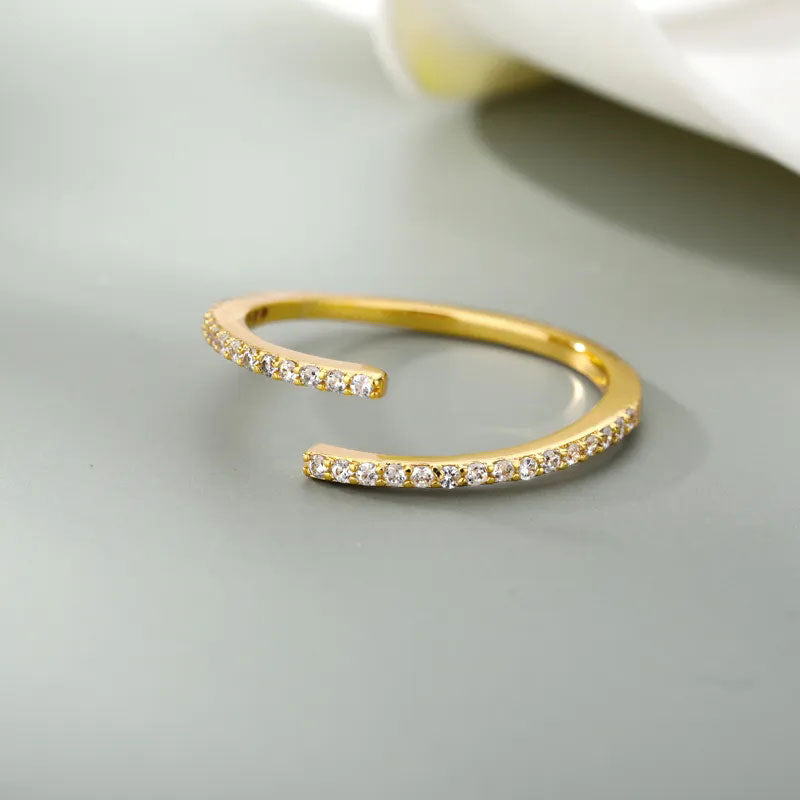 Eliandrea | Klassischer Zirkonia-Ring 18K Gold