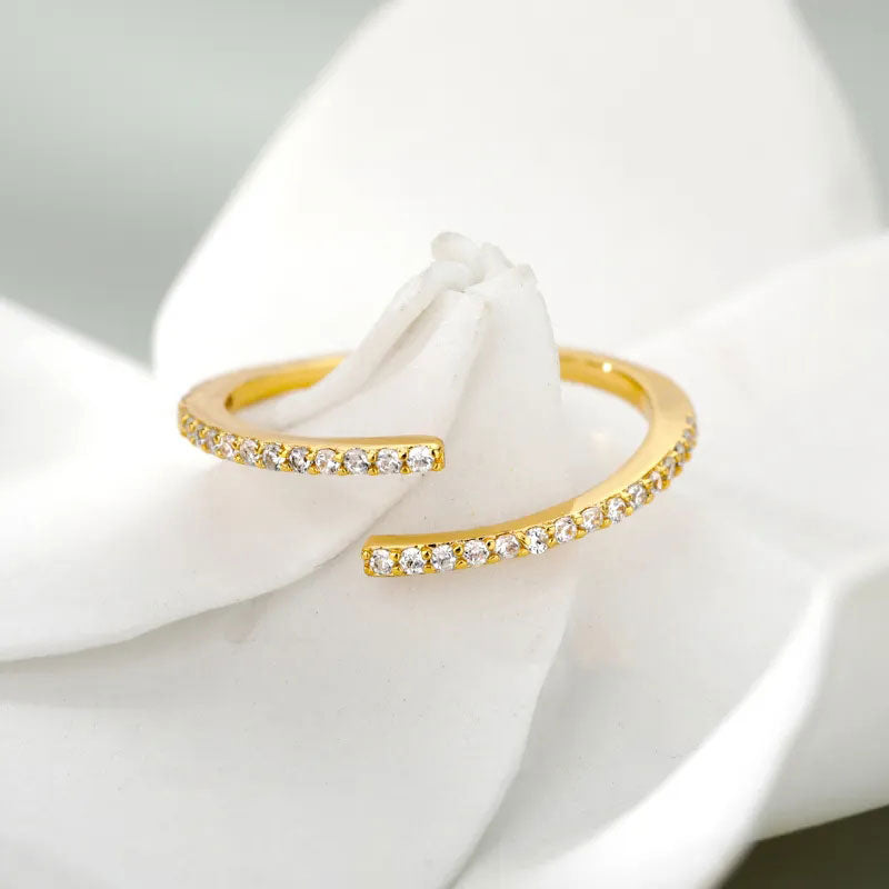 Eliandrea | Klassischer Zirkonia-Ring 18K Gold