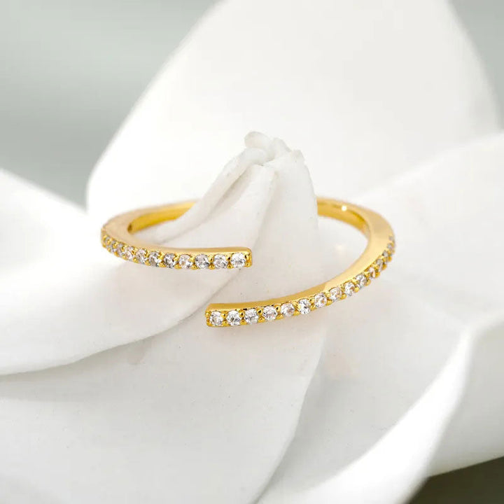 Eliandrea | Klassischer Zirkonia-Ring 18K Gold