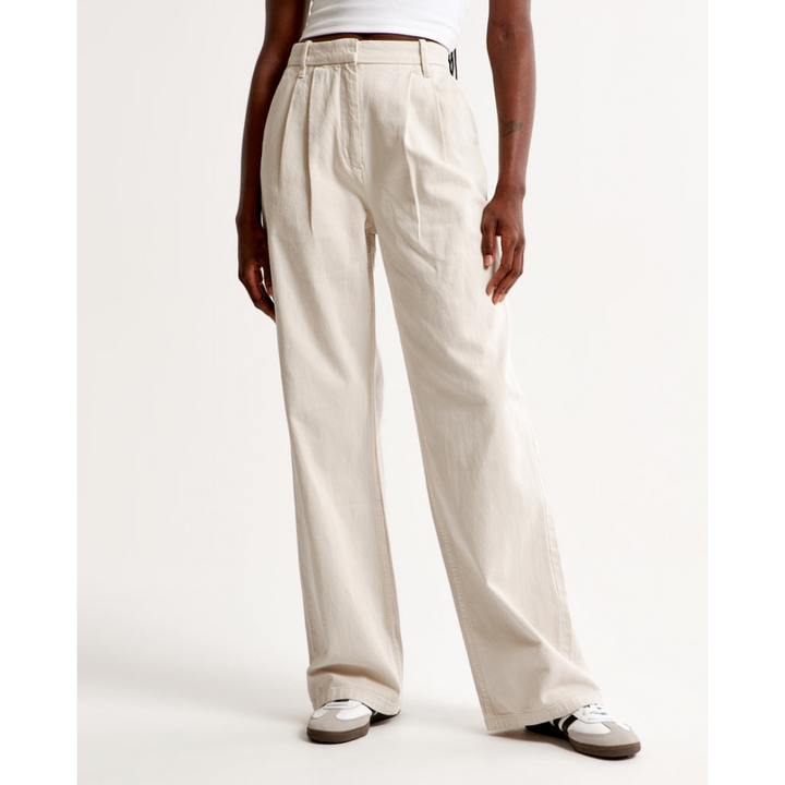 Damen Weite Beine Hosen | Hohe Taille