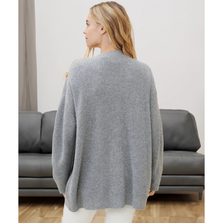 Araceli | Damen Lange Strickjacke | Warme