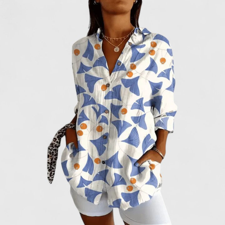 Katarine | Elegante Blumenshirt