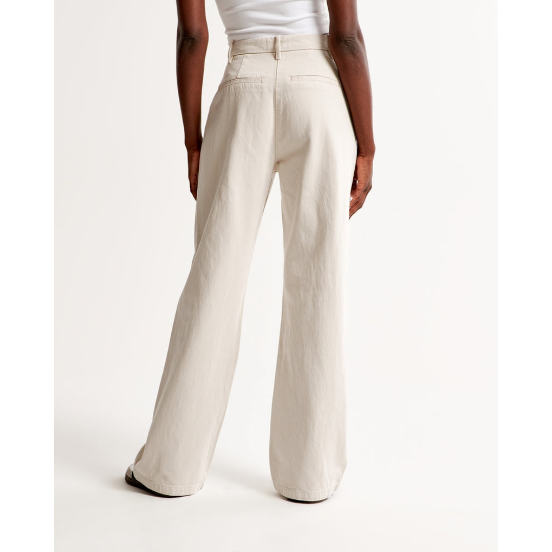 Damen Weite Beine Hosen | Hohe Taille