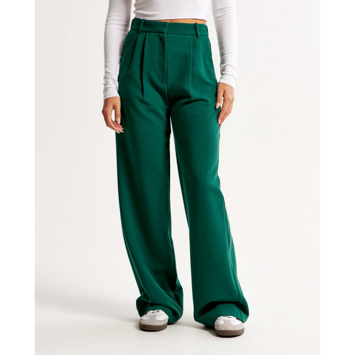 Damen Weite Beine Hosen | Hohe Taille