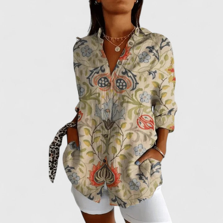 Katarine | Elegante Blumenshirt
