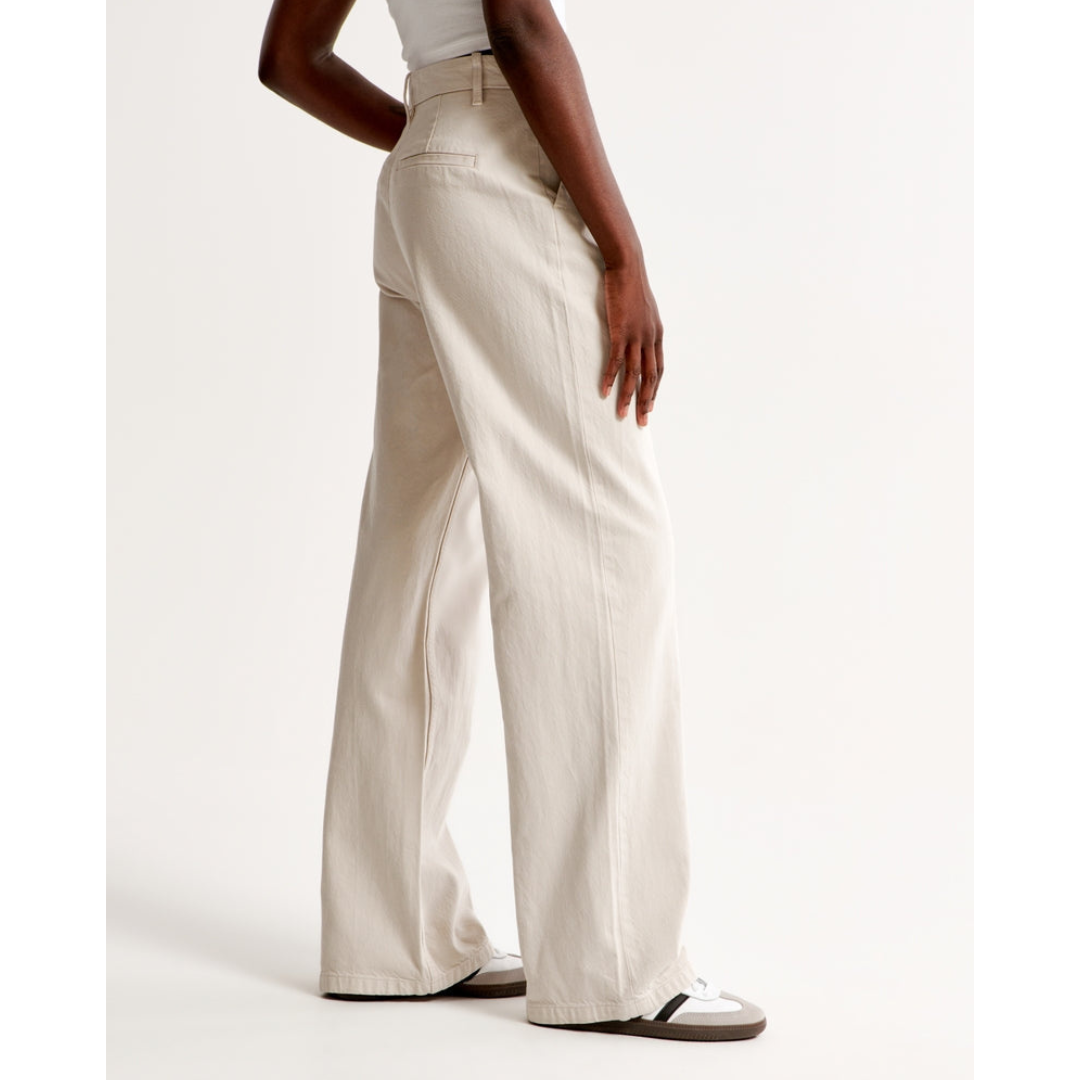 Damen Weite Beine Hosen | Hohe Taille