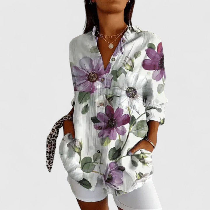 Katarine | Elegante Blumenshirt