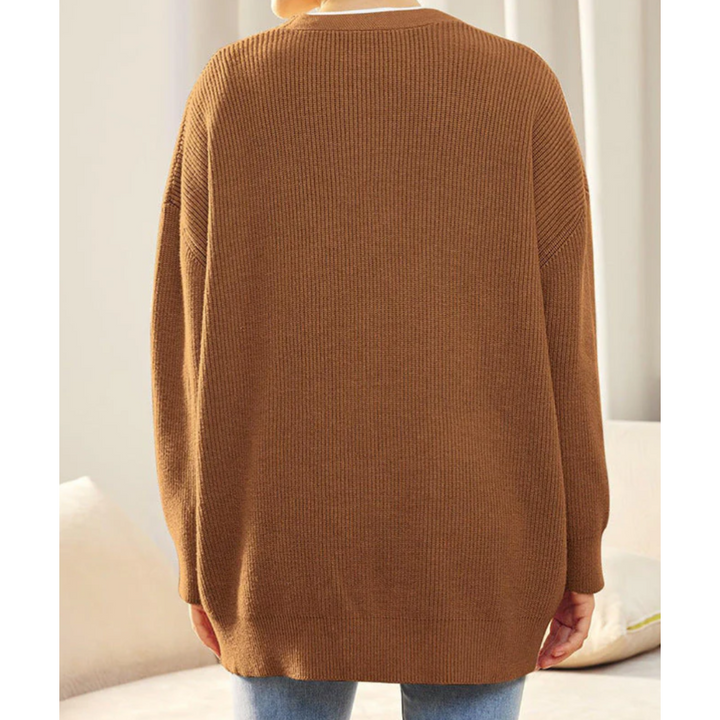 Araceli | Damen Lange Strickjacke | Warme