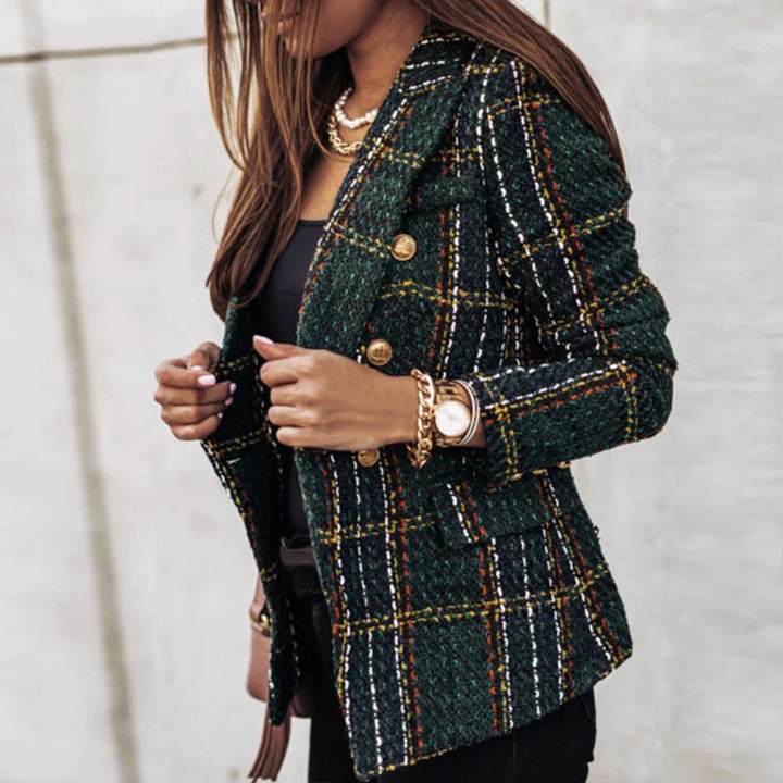 Damen Kariert Blazer | Langarm
