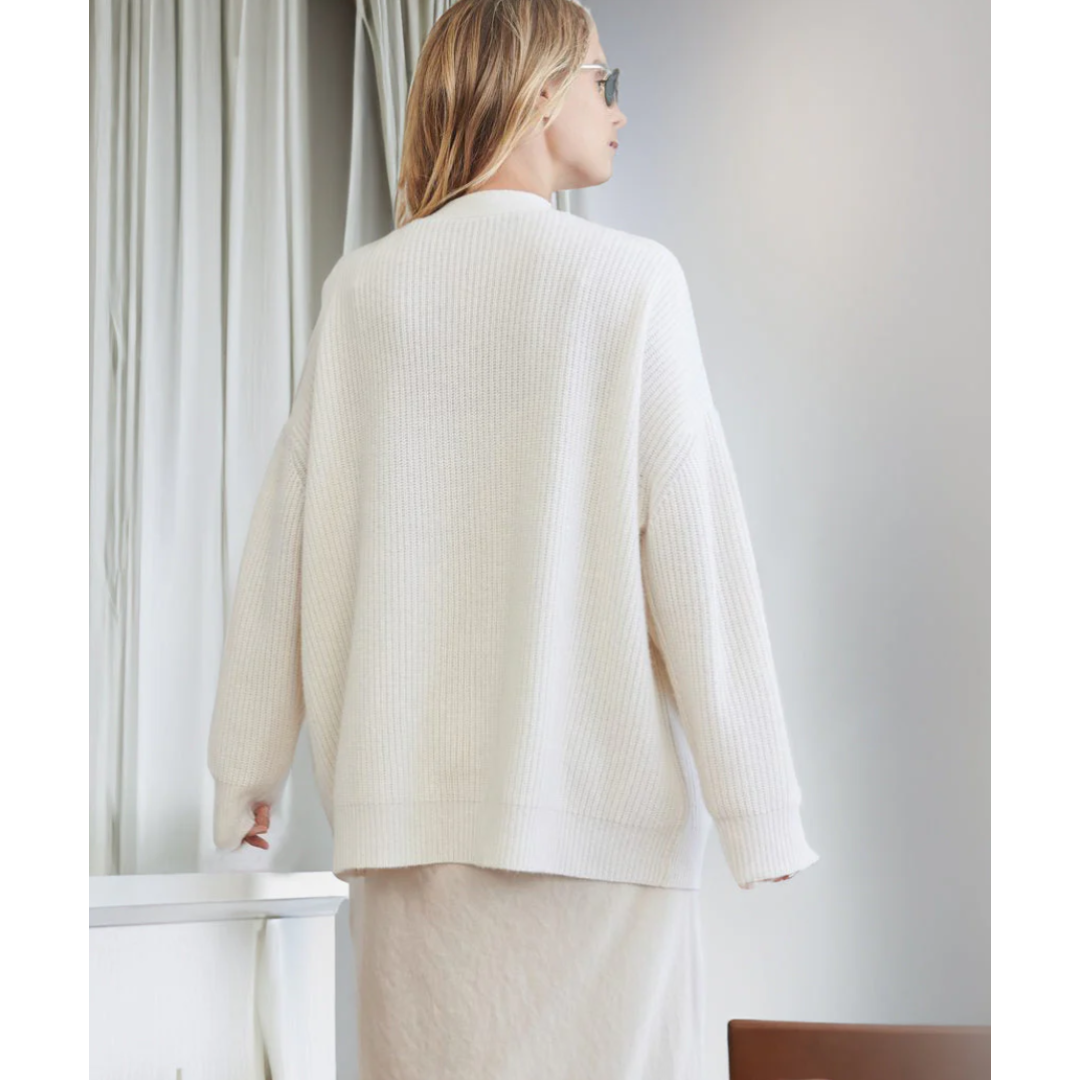 Araceli | Damen Lange Strickjacke | Warme