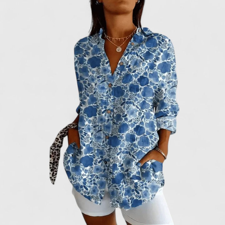 Katarine | Elegante Blumenshirt