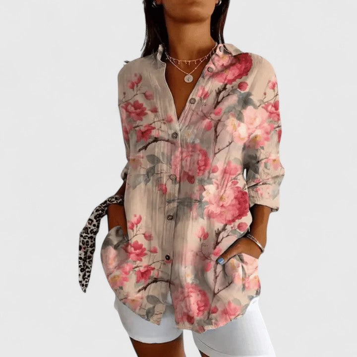 Katarine | Elegante Blumenshirt
