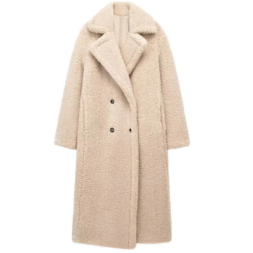 Usiamalim | Damen Lange Winter Trench Mantel | Warme