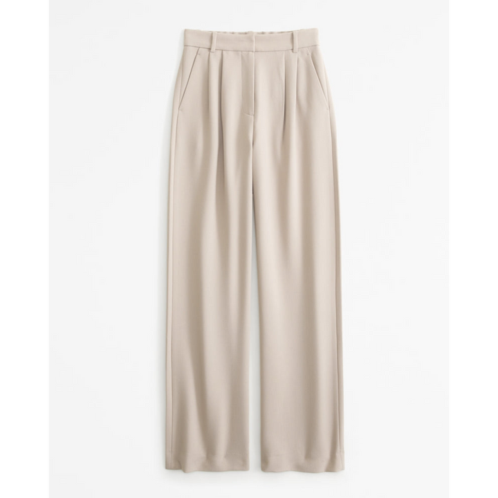 Damen Weite Beine Hosen | Hohe Taille
