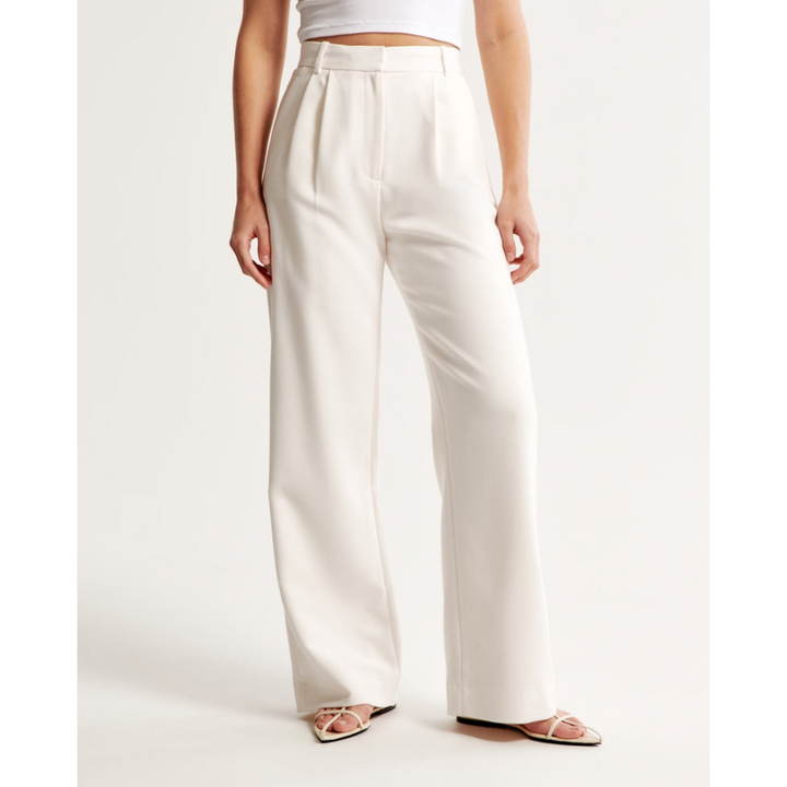Damen Weite Beine Hosen | Hohe Taille