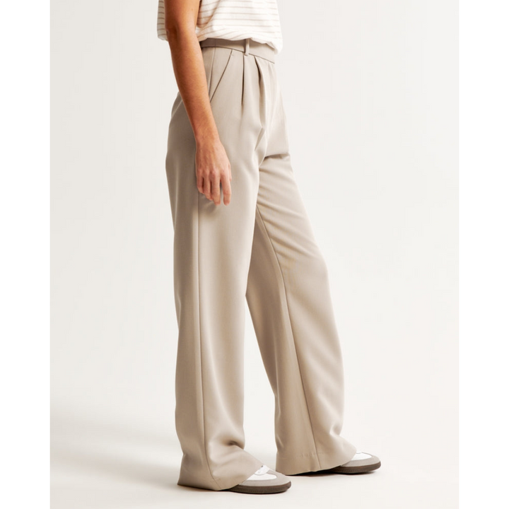 Damen Weite Beine Hosen | Hohe Taille