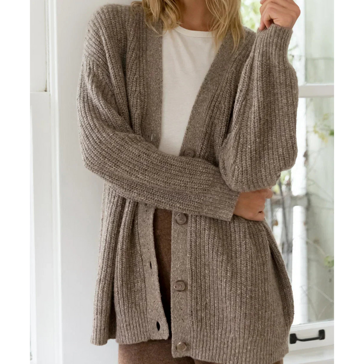 Araceli | Damen Lange Strickjacke | Warme
