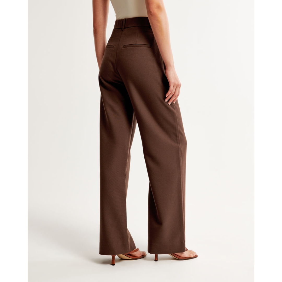 Damen Weite Beine Hosen | Hohe Taille