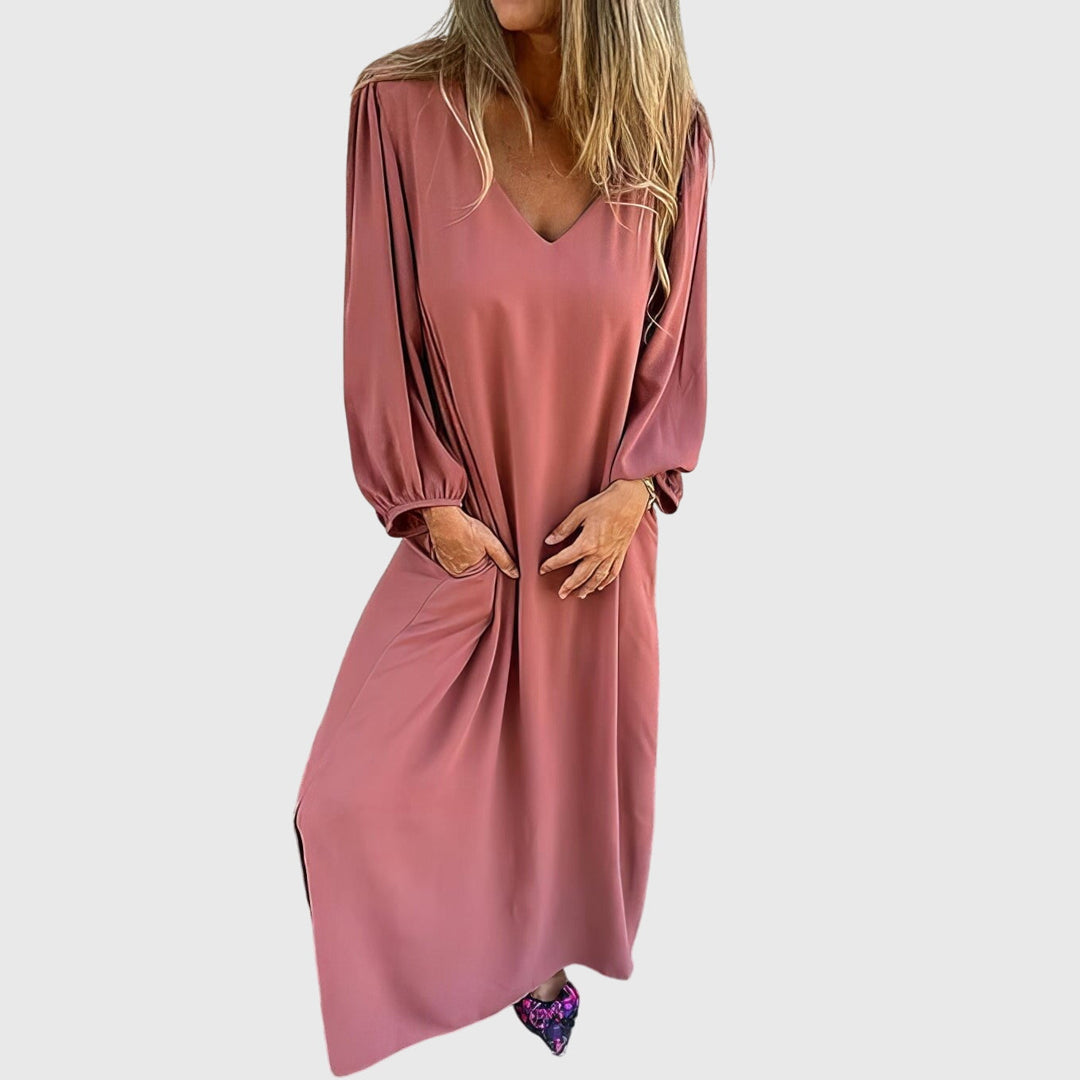 Carol™ - Langes Boho-Kleid mit Taschen