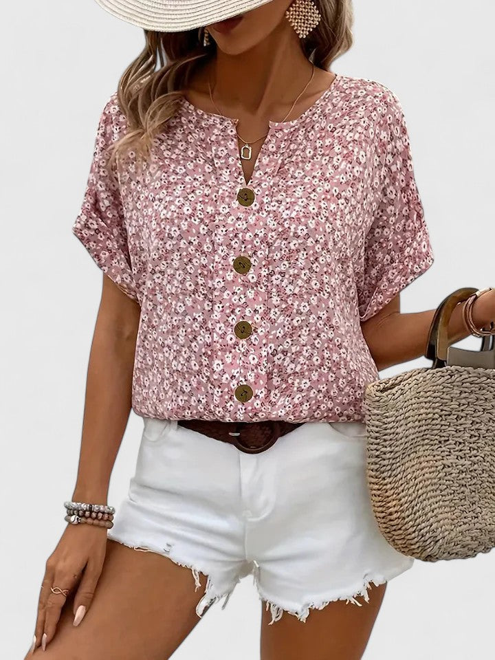 Sabine - Elegantes Floral Sommer Top