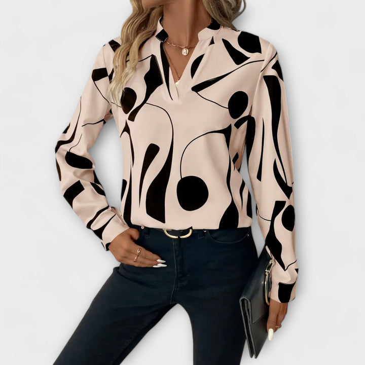 Lara™ Elegante Bluse mit Design