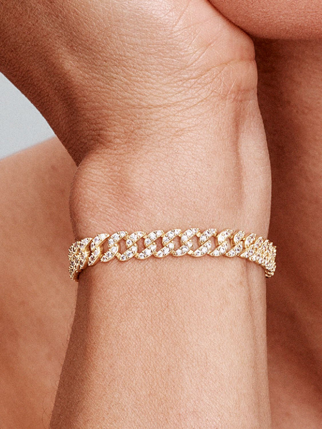 Shannelise | Kubanisches Pink Armband 18k Gold