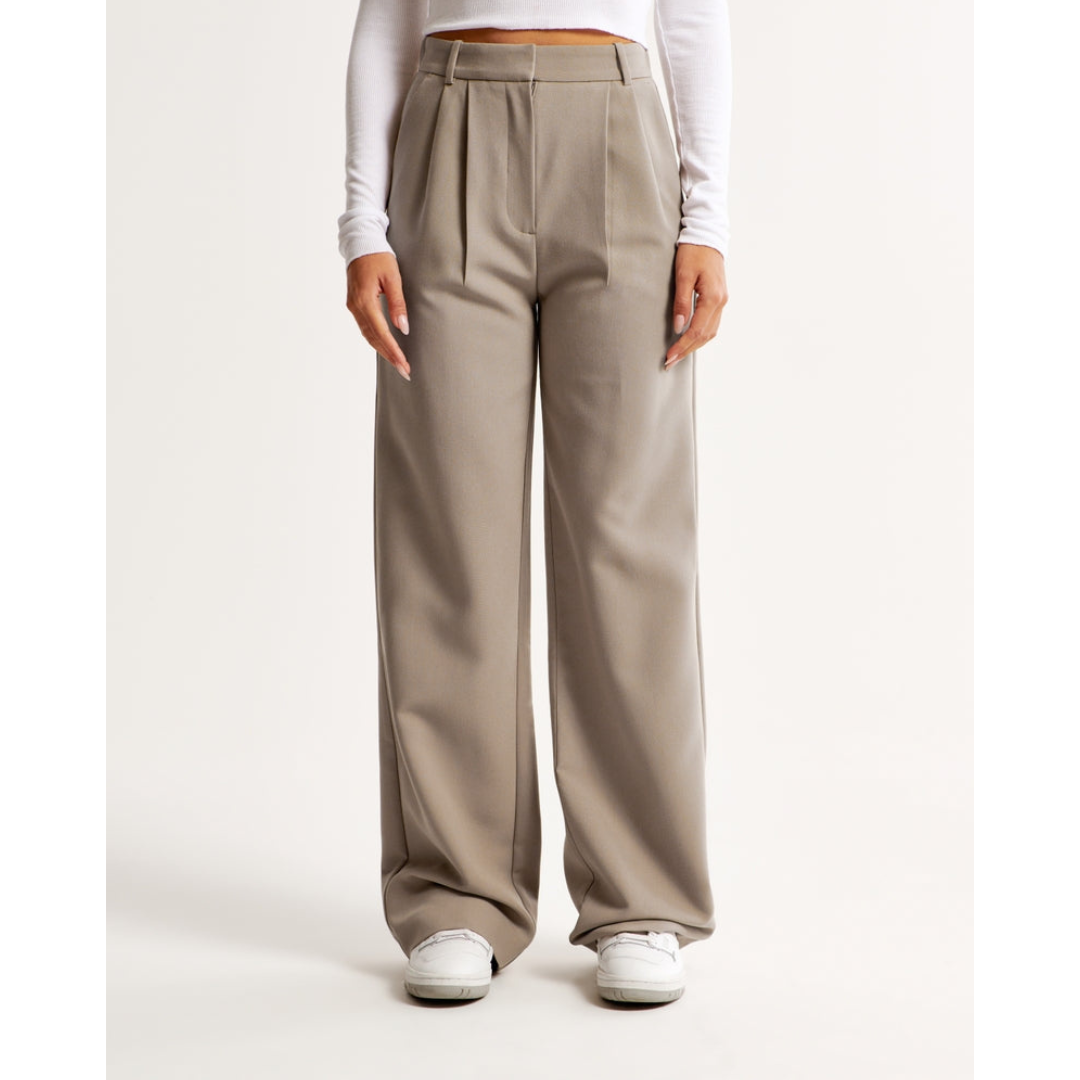 Damen Weite Beine Hosen | Hohe Taille