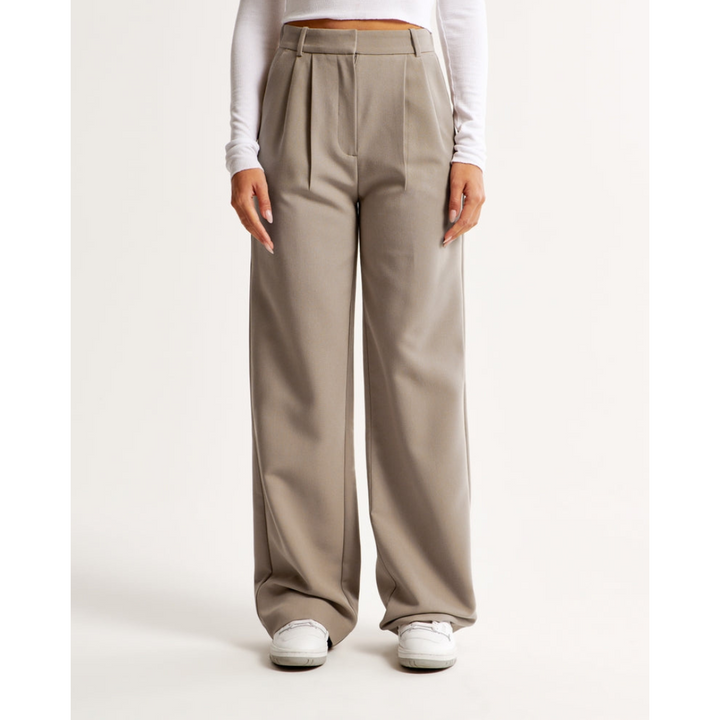 Damen Weite Beine Hosen | Hohe Taille