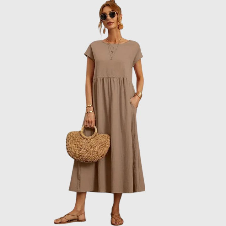 Fenella | Bequemes Midi-Kleid