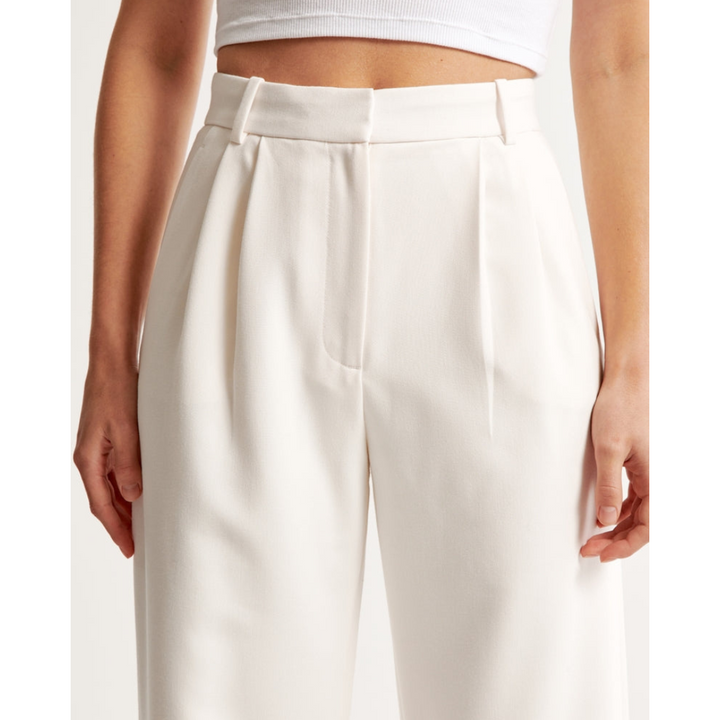 Damen Weite Beine Hosen | Hohe Taille