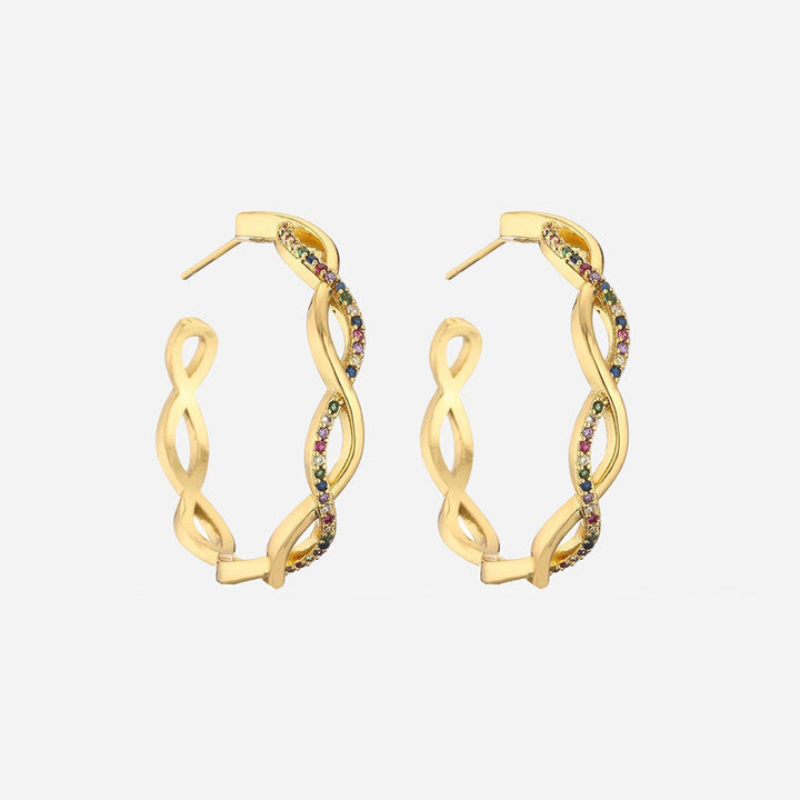 Julenyssa | Wellenohrringe 18K Gold