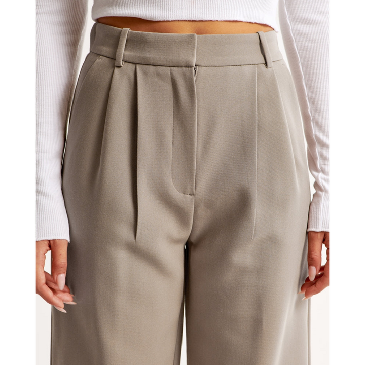 Damen Weite Beine Hosen | Hohe Taille
