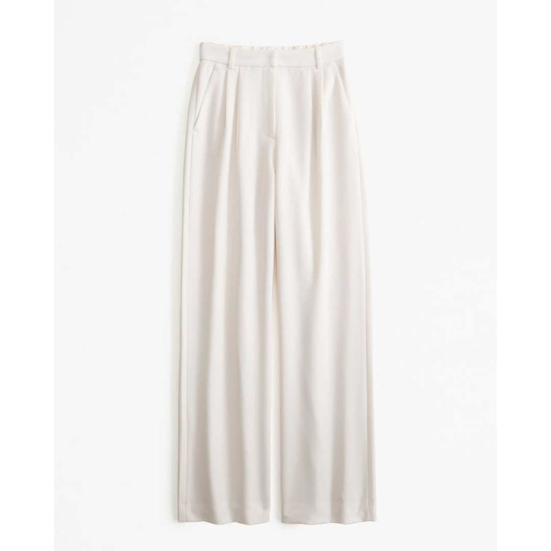 Damen Weite Beine Hosen | Hohe Taille