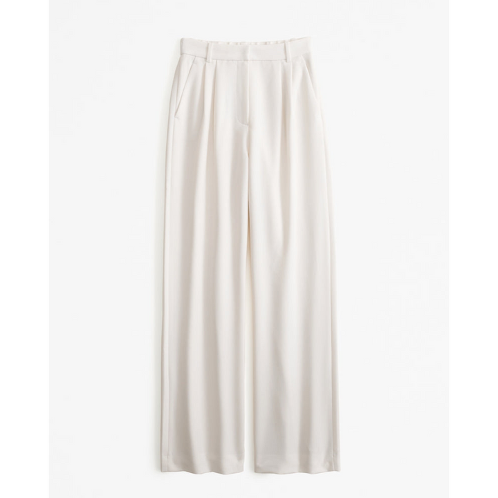 Damen Weite Beine Hosen | Hohe Taille