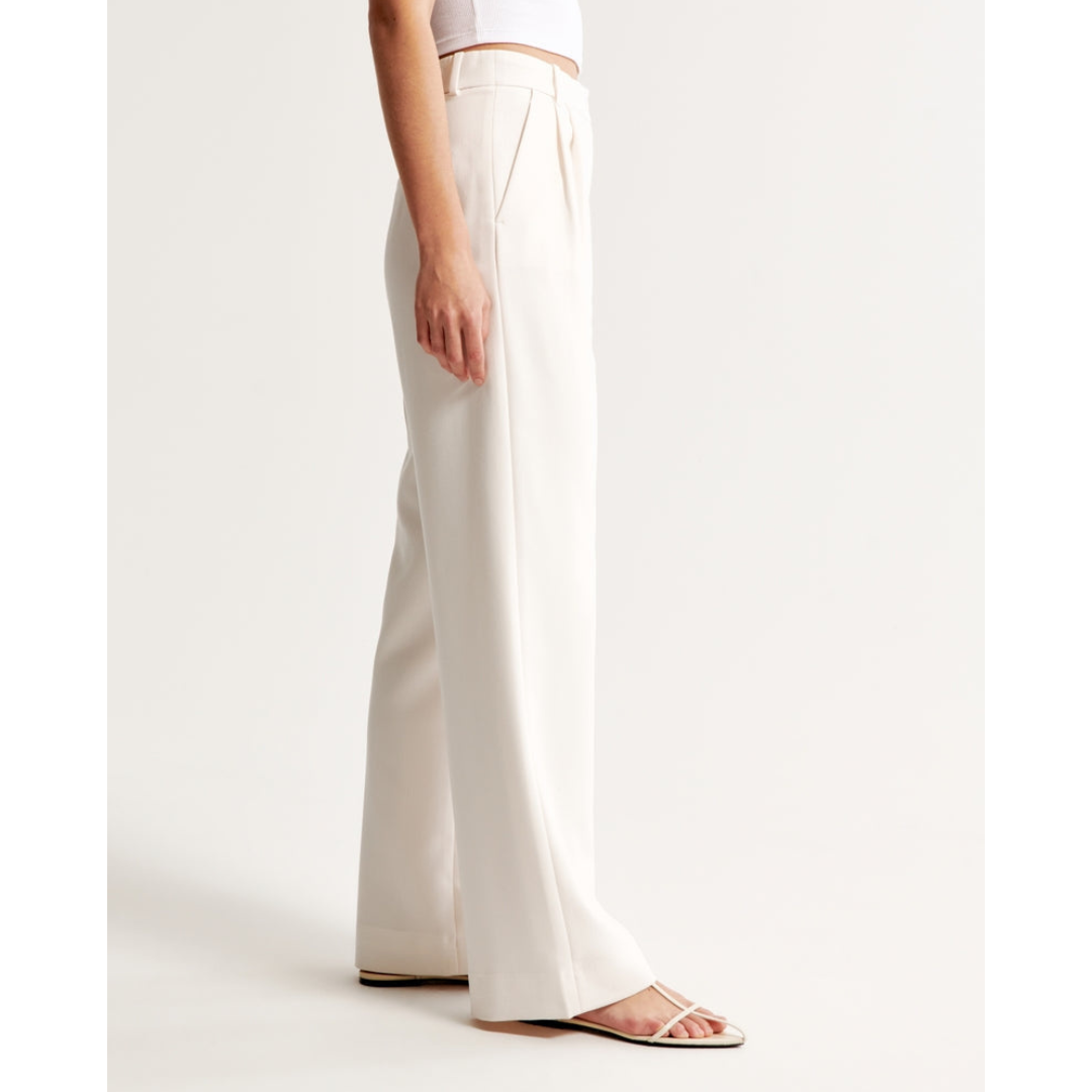 Damen Weite Beine Hosen | Hohe Taille