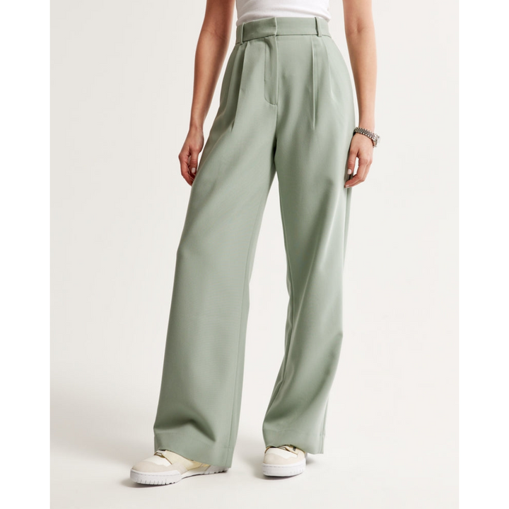 Damen Weite Beine Hosen | Hohe Taille