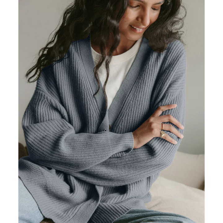 Araceli | Damen Lange Strickjacke | Warme