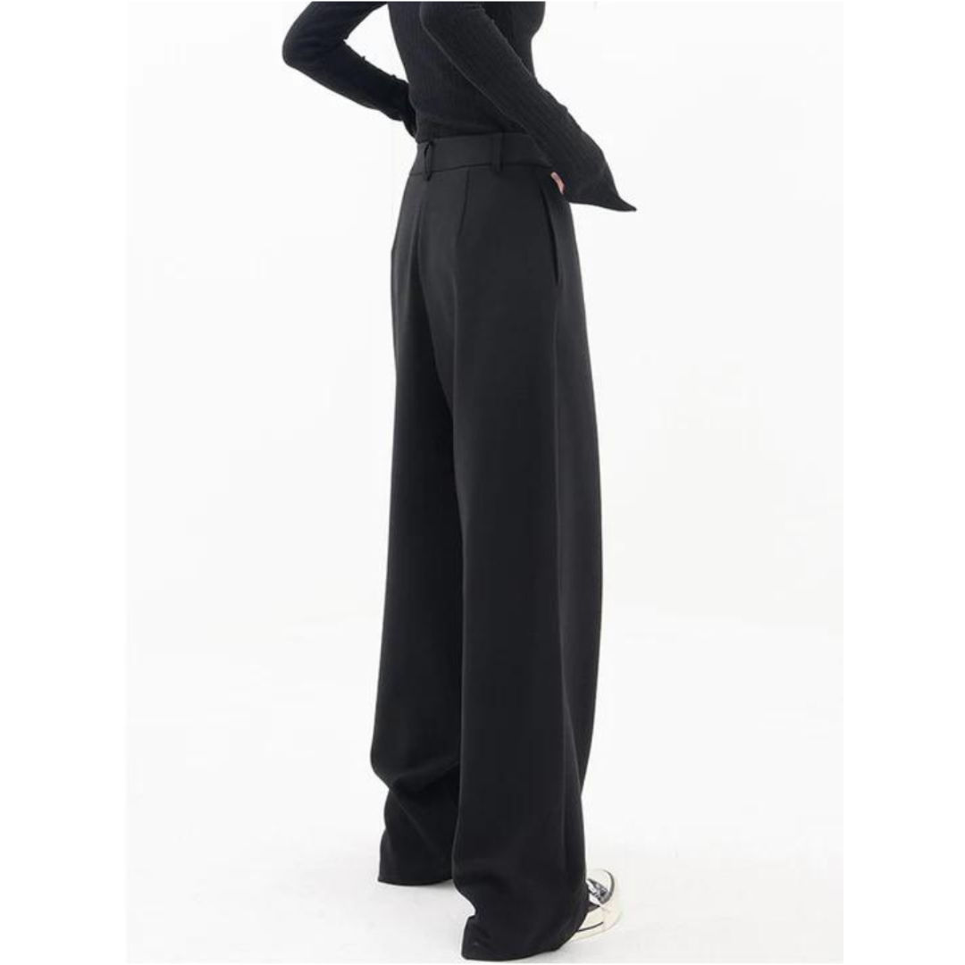 Damen Asymmetrische Weite Hosen | Hohe Taille